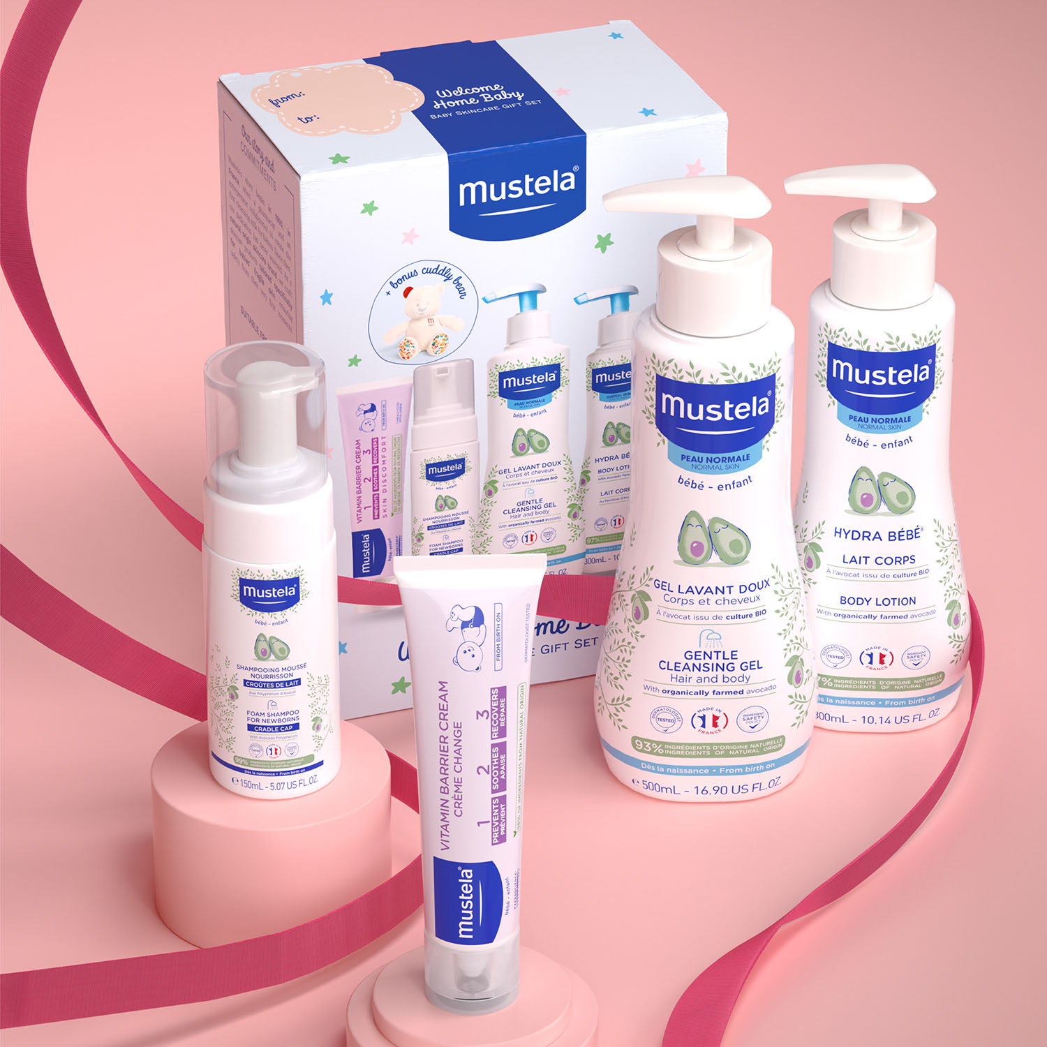 Welcome Home Baby Baby Skincare Gift Set by Mustela One Fine Baby