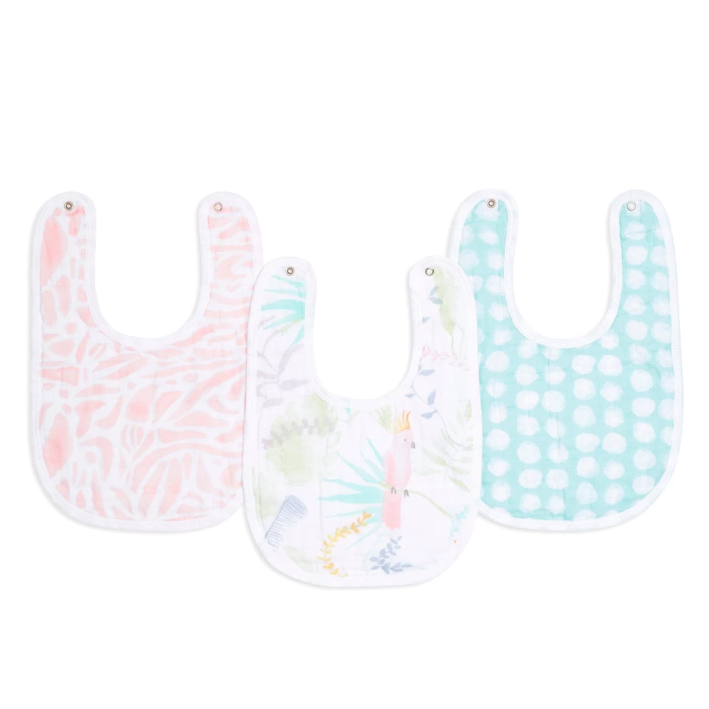 Tropicalia 3-Pack Snap Bibs - One Fine Baby