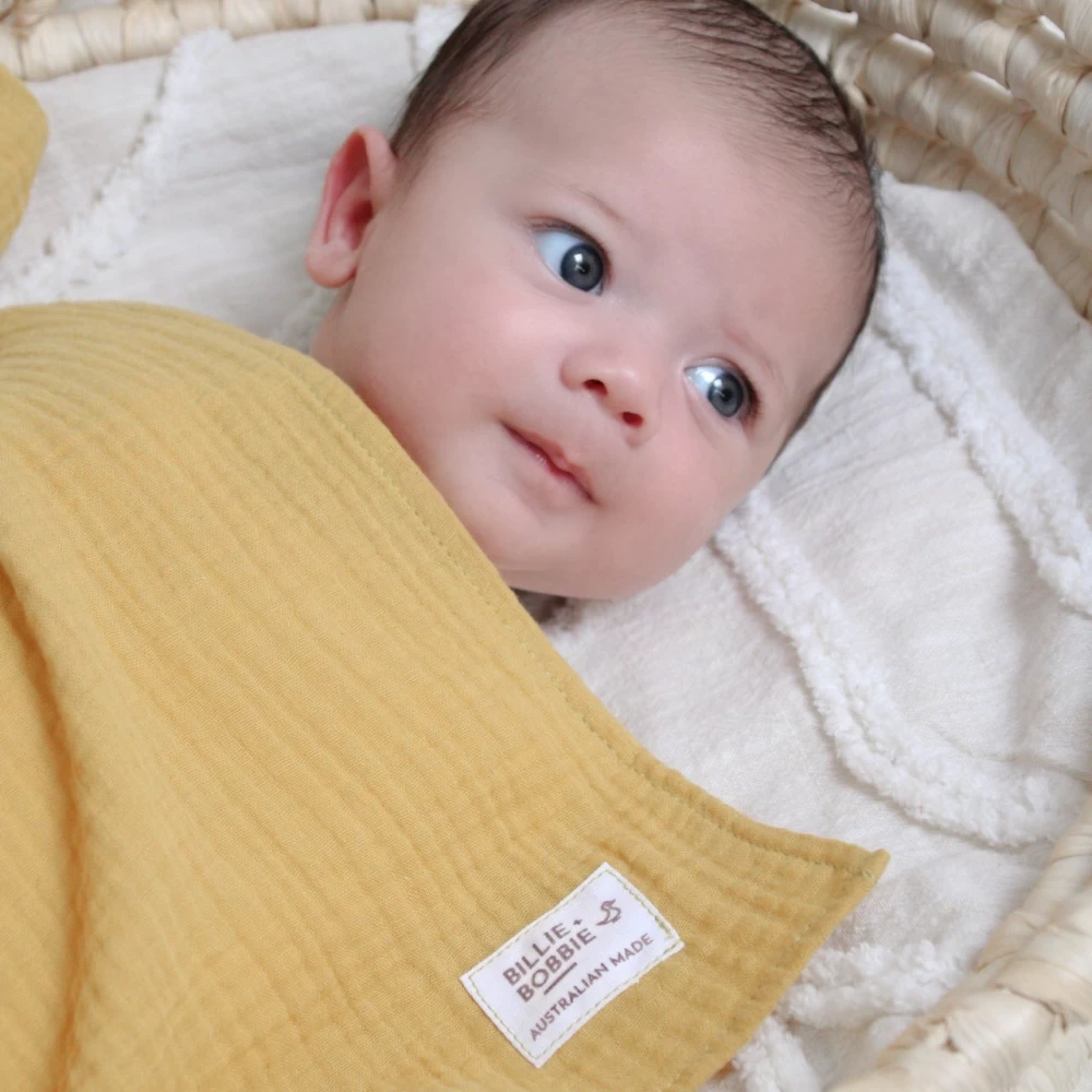 Organic Cotton Swaddle Wrap Australian Made One Fine Baby