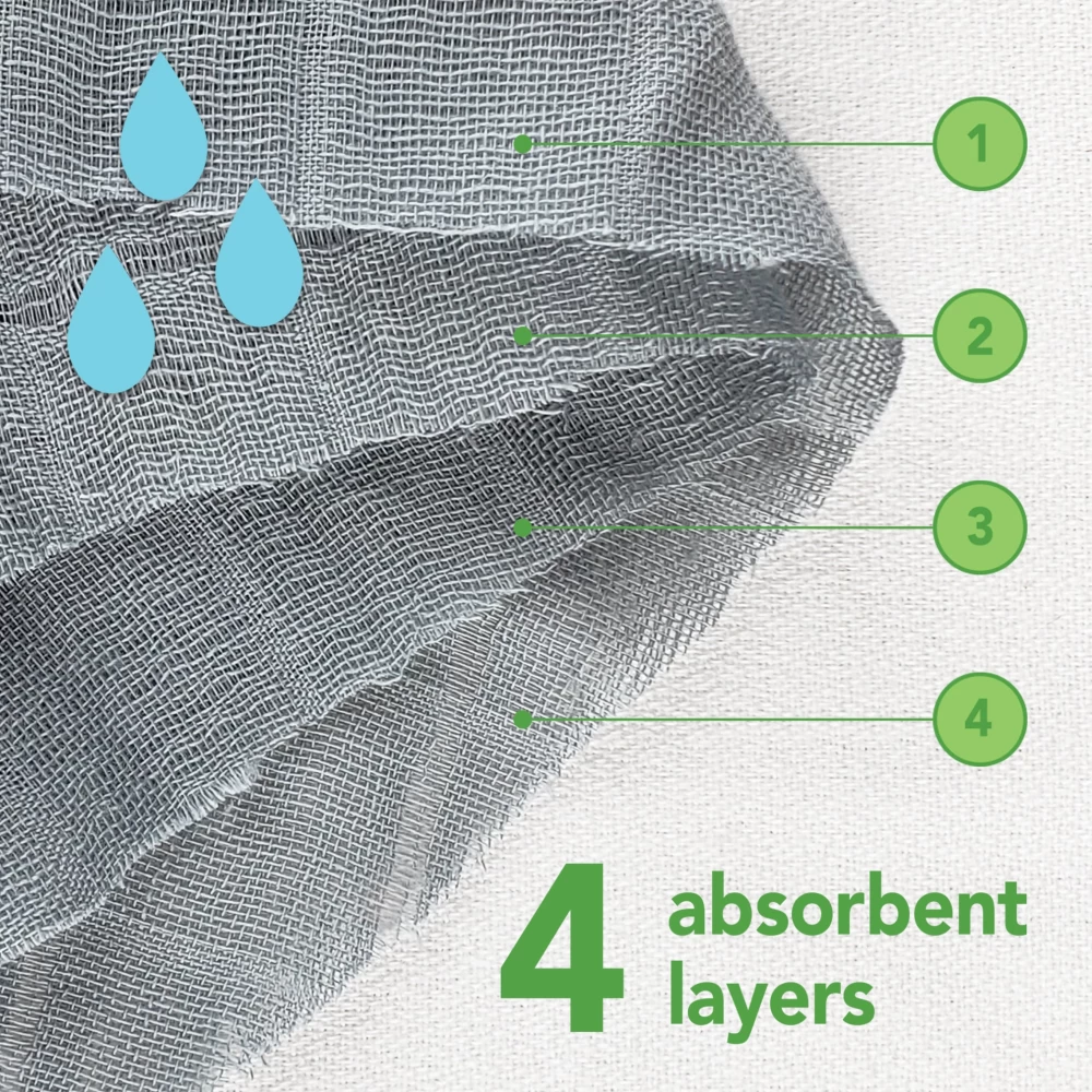 One Fine Baby Muslin Burp Pads CottonAdult use only