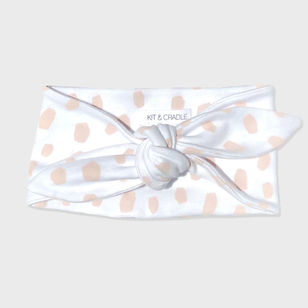 Knot Headband in Blush Cheetah One Fine Baby